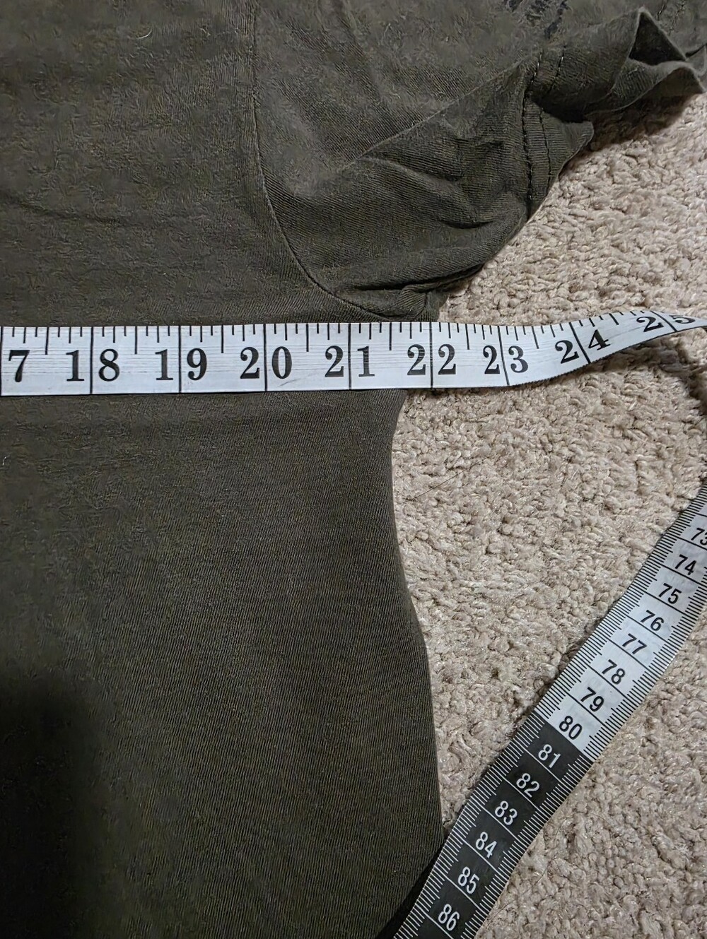 American Spartan Apparel Distressed Army Style Graphic Tee - Large - Picture 7 of 8